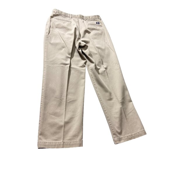 Dockers Men Khaki Beige W36 L38 Pleated Classic Fit No Wrinkle Preppy Minimalist - Picture 2 of 10